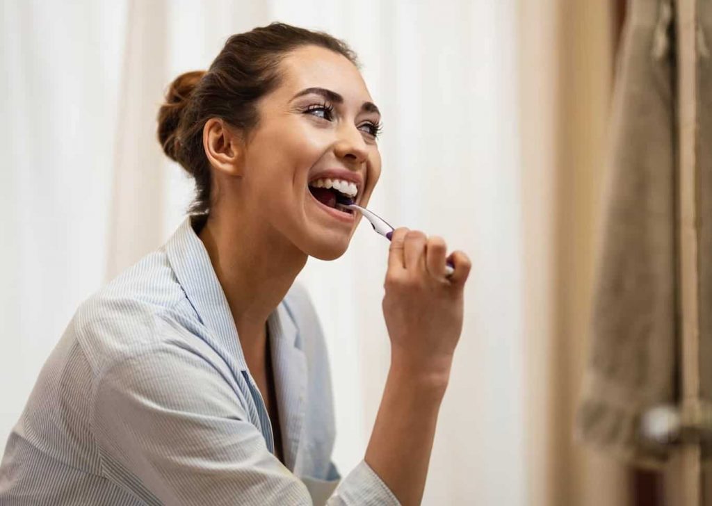 teeth brushing