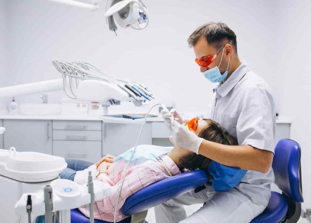 at the dentist